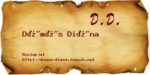 Dömös Diána névjegykártya